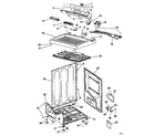 Fisher & Paykel DE60FA-US1-96987 cabinet assy diagram