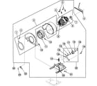 Speed Queen SDG409LF motor assy diagram