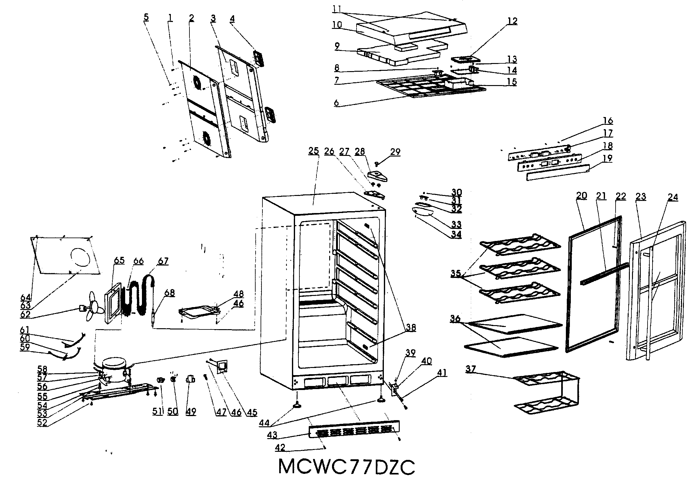 Cabinet parts