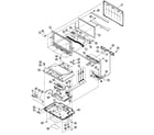 Toshiba SDP93S cabinet parts diagram