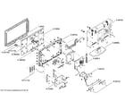 Philips 32PFL6704D/F7 cabinet parts diagram