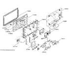 Philips 42PFL6704D/F7 cabinet parts diagram