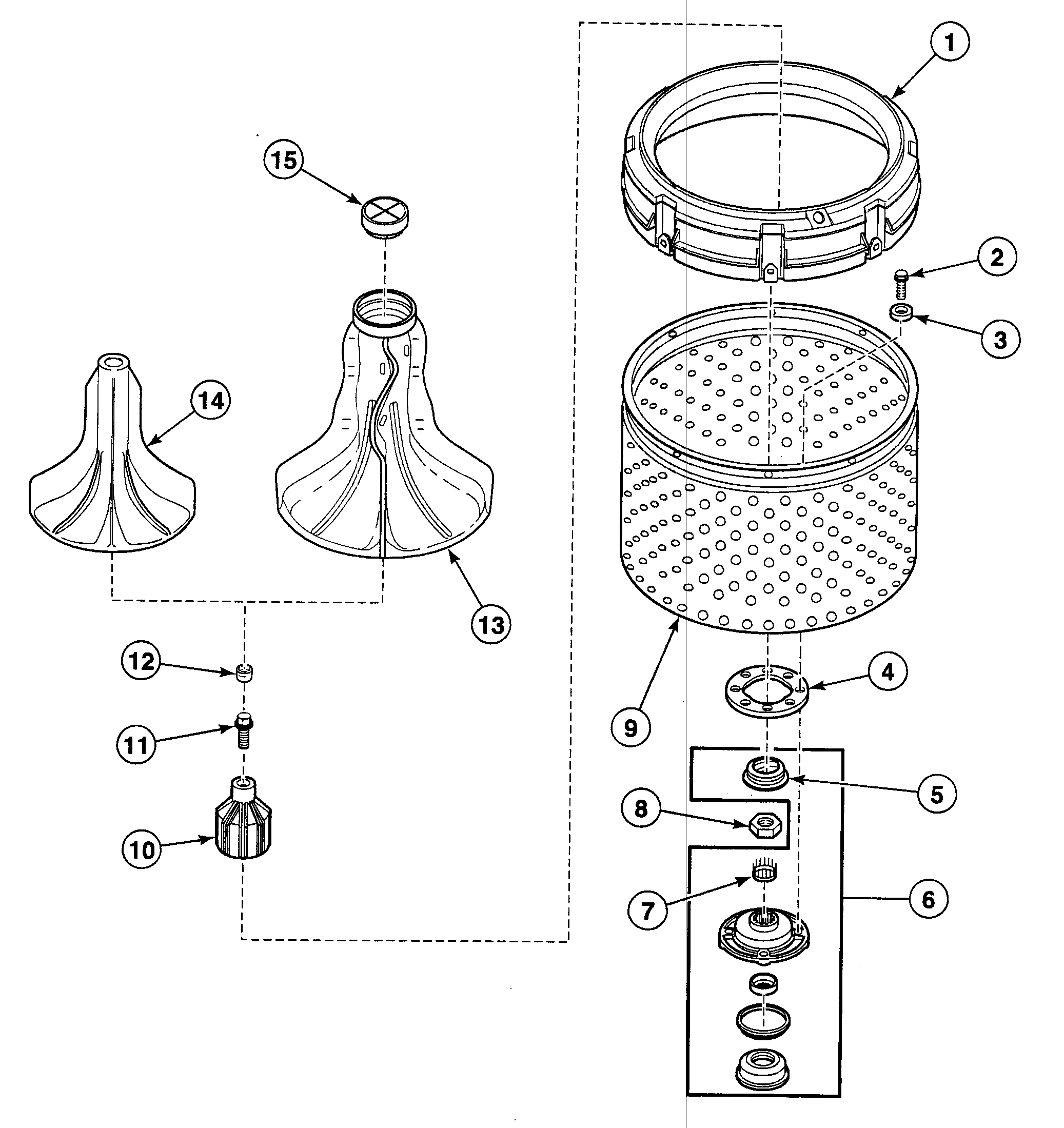Washtub assy