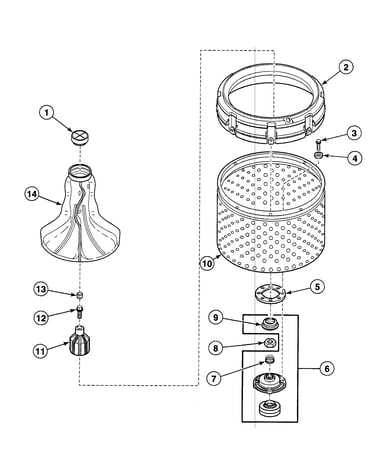 Washtub assy