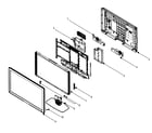 Philips 42PFL5704D/F7 cabinet parts diagram