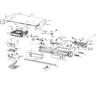 Panasonic SC-BT200 cabinet parts diagram