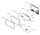Samsung LN32B550K1FXZA cabinet parts diagram