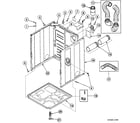 Speed Queen SDE507WF cabinet assy diagram