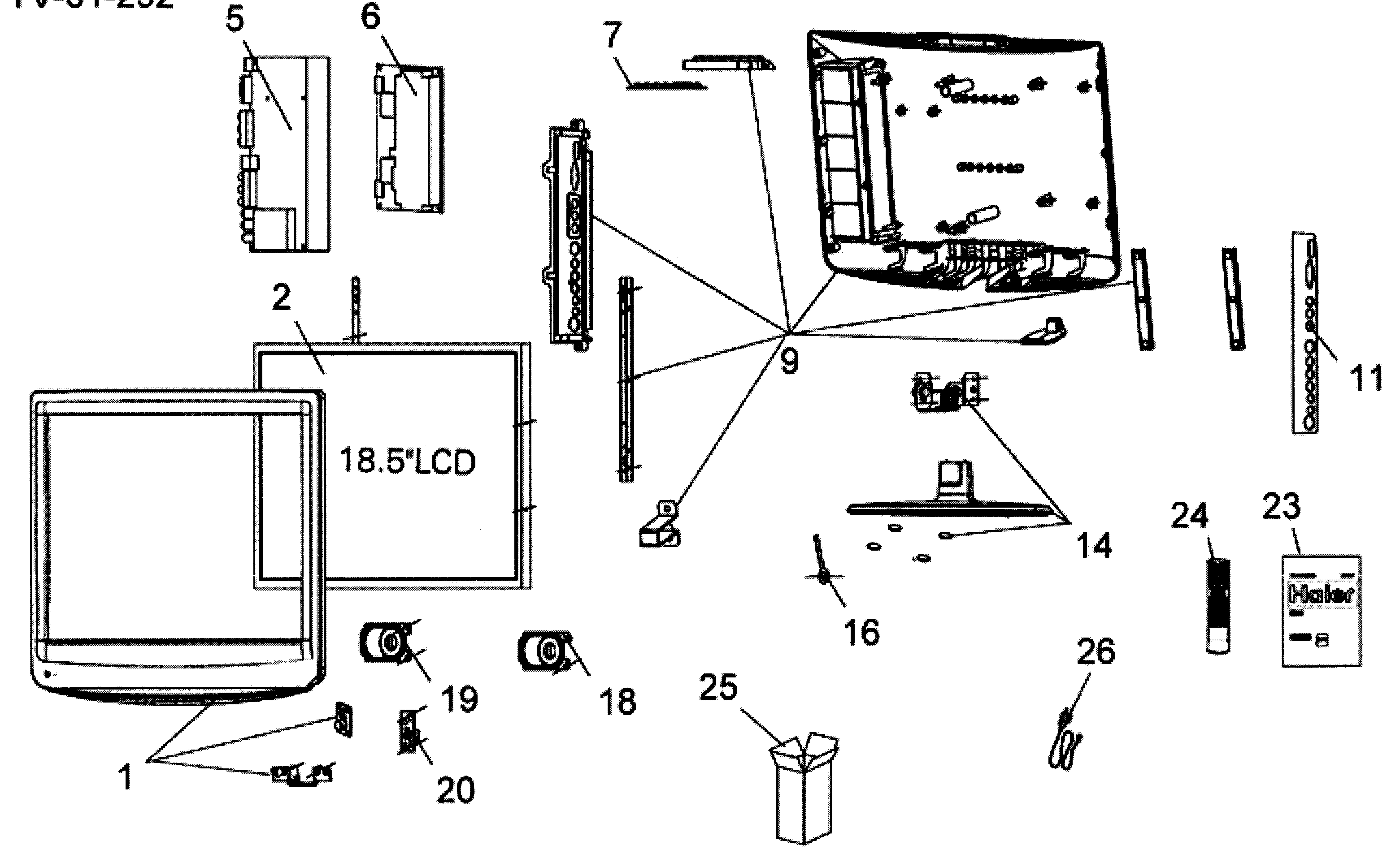 CABINET PARTS