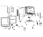 Haier HL19R1 cabinet parts diagram