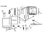 Haier HL22R1 cabinet parts diagram