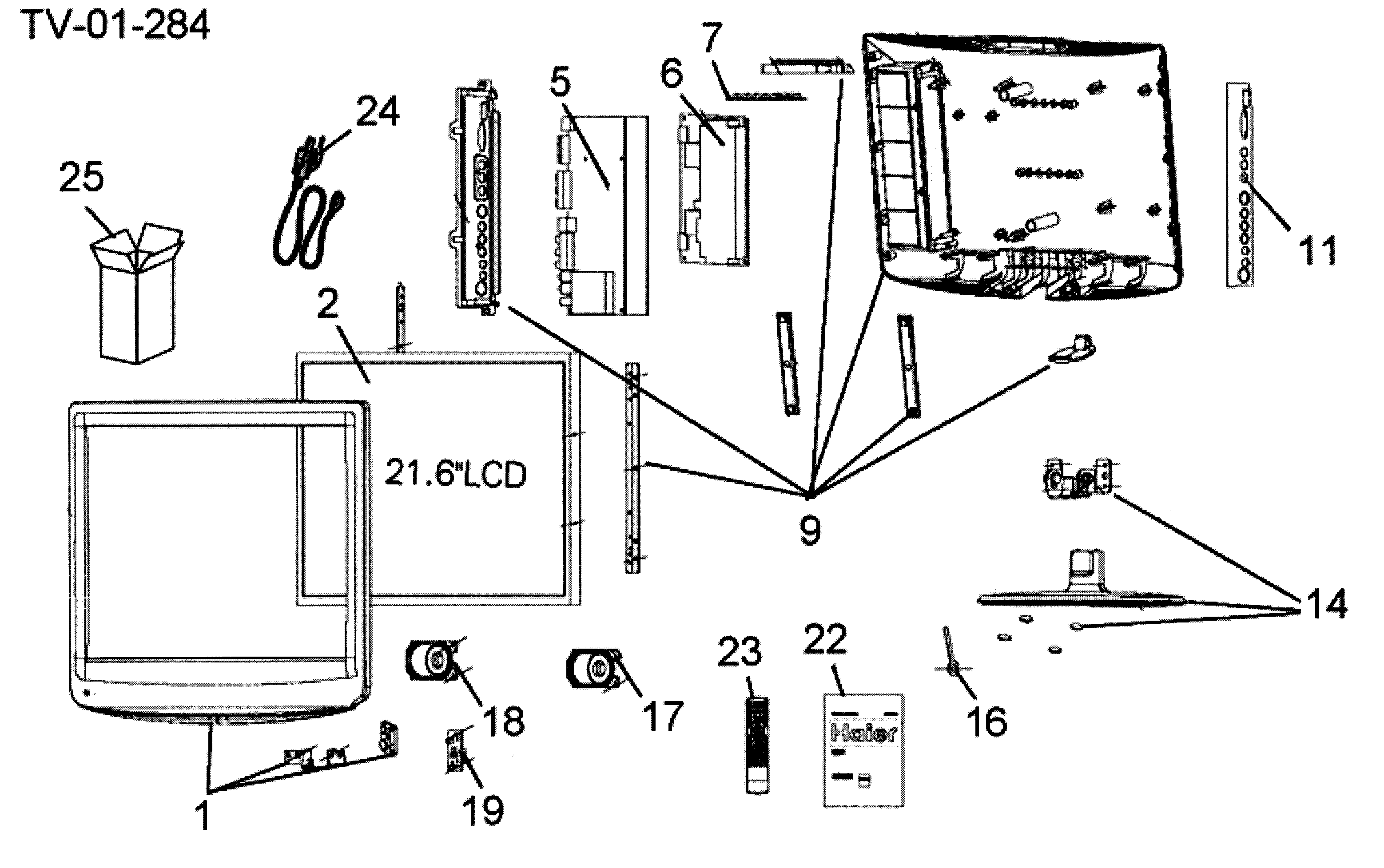 Cabinet parts