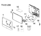 Haier HL22FW1 cabinet parts diagram