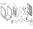 Haier HL42R cabinet parts diagram