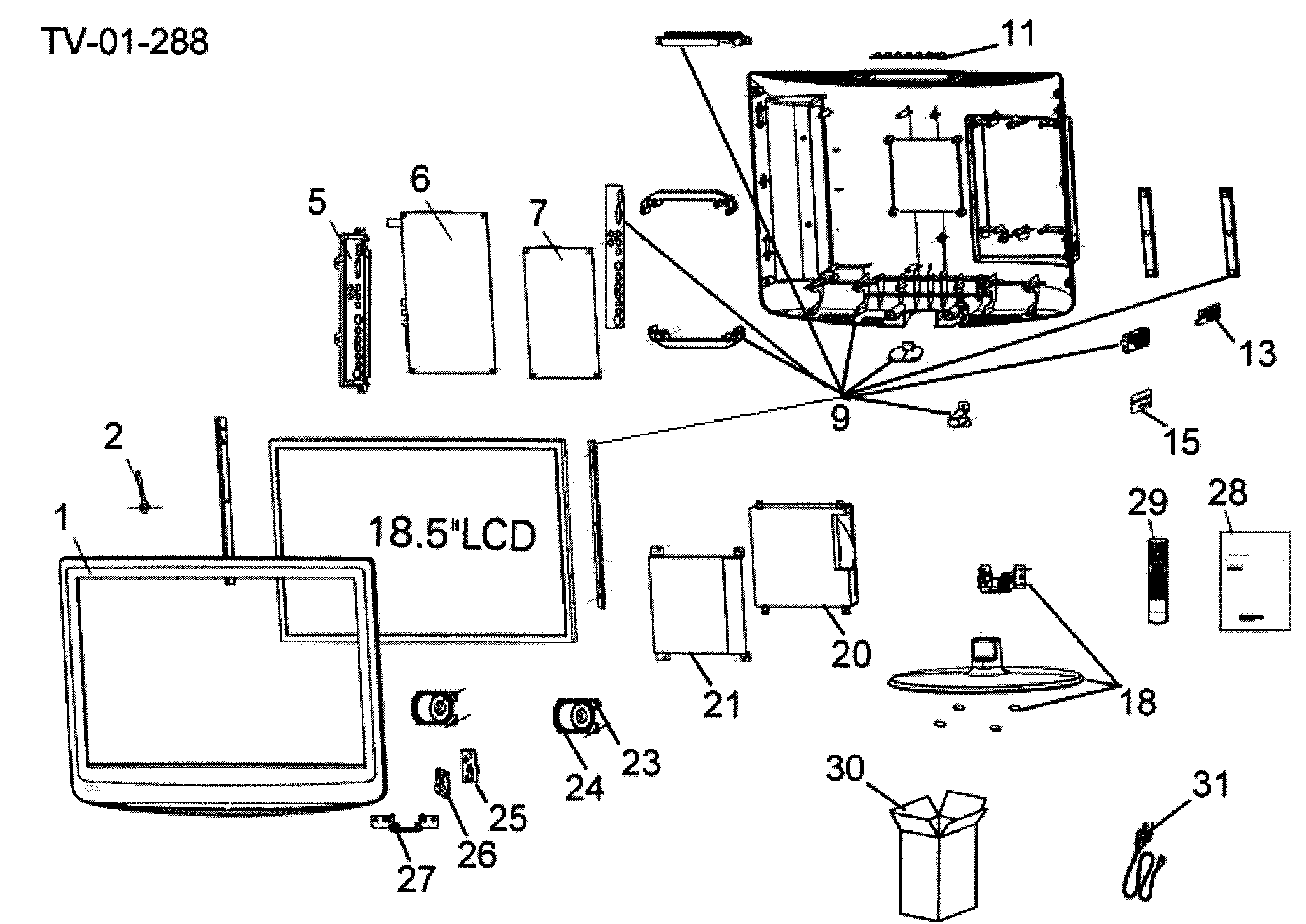 CABINET PARTS