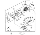 Speed Queen SSE107LF motor assy diagram