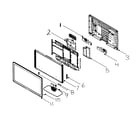 Philips 52PFL7403D/F7B cabinet parts diagram