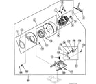 Speed Queen SSE307LF1500 motor assy diagram