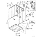 Speed Queen SSE307QF1500 cabinet assy diagram