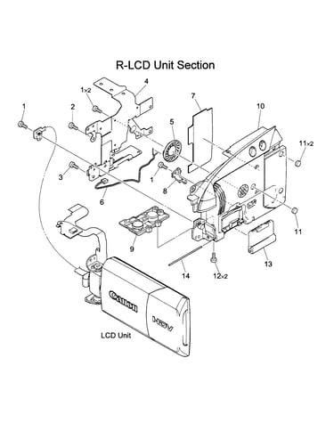 R-lcd assy