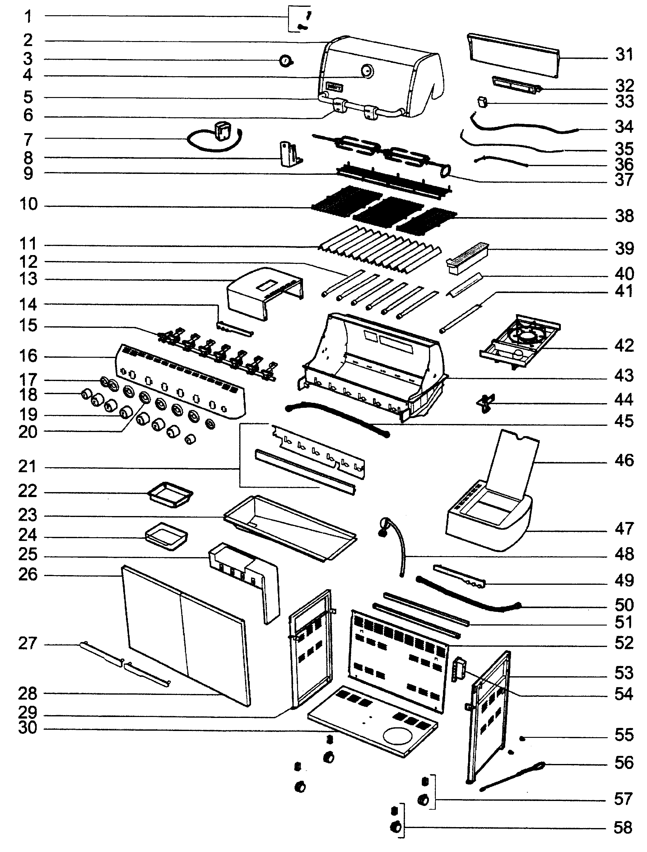 Grill assy