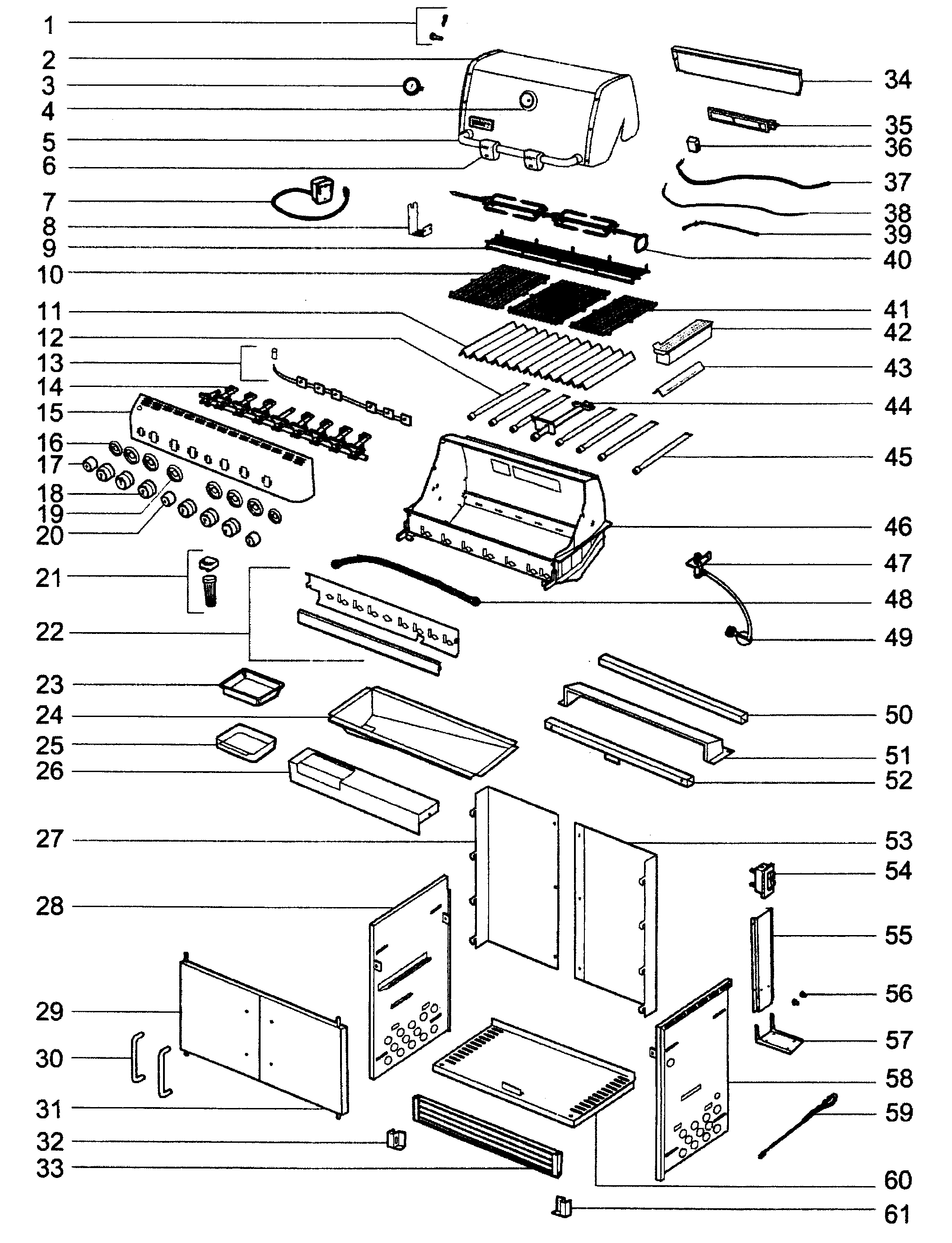 Grill assy