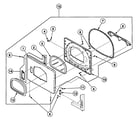 Speed Queen SSE517QF door assy diagram