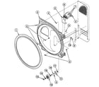 Speed Queen SSE517QF roller assy diagram