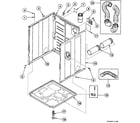 Speed Queen SSE517QF cabinet assy diagram