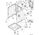 Speed Queen SSE517QF1500 cabinet assy diagram