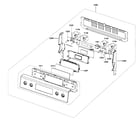 Samsung FTQ387LWGX/XAA controls assy diagram