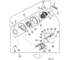 Speed Queen SSE707LF motor assy diagram