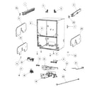 Fisher & Paykel DD24DCX6-88527A cabinet assy diagram