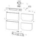 Fisher & Paykel DD24DCTB6-88509A front assy diagram