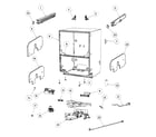Fisher & Paykel DD24DCTB6-88509A cabinet assy diagram