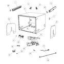 Fisher & Paykel DD24SHTI6-88523A cabinet assy diagram