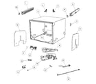 Fisher & Paykel DD24SHTI6-88523A cabinet assy diagram