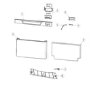 Fisher & Paykel DD24SCTB6-88510A front assy diagram