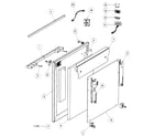 Fisher & Paykel DD24SDFTX6-88503A front assy diagram