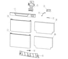 Fisher & Paykel DD24DCTW6-88514A front assy diagram