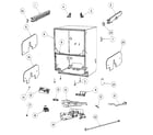 Fisher & Paykel DD24DHTI6-88530A cabinet assy diagram