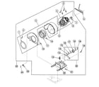 Speed Queen SDGT09LF motor assy diagram