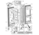 Fisher & Paykel RF201ADUX-22302A doors assy diagram