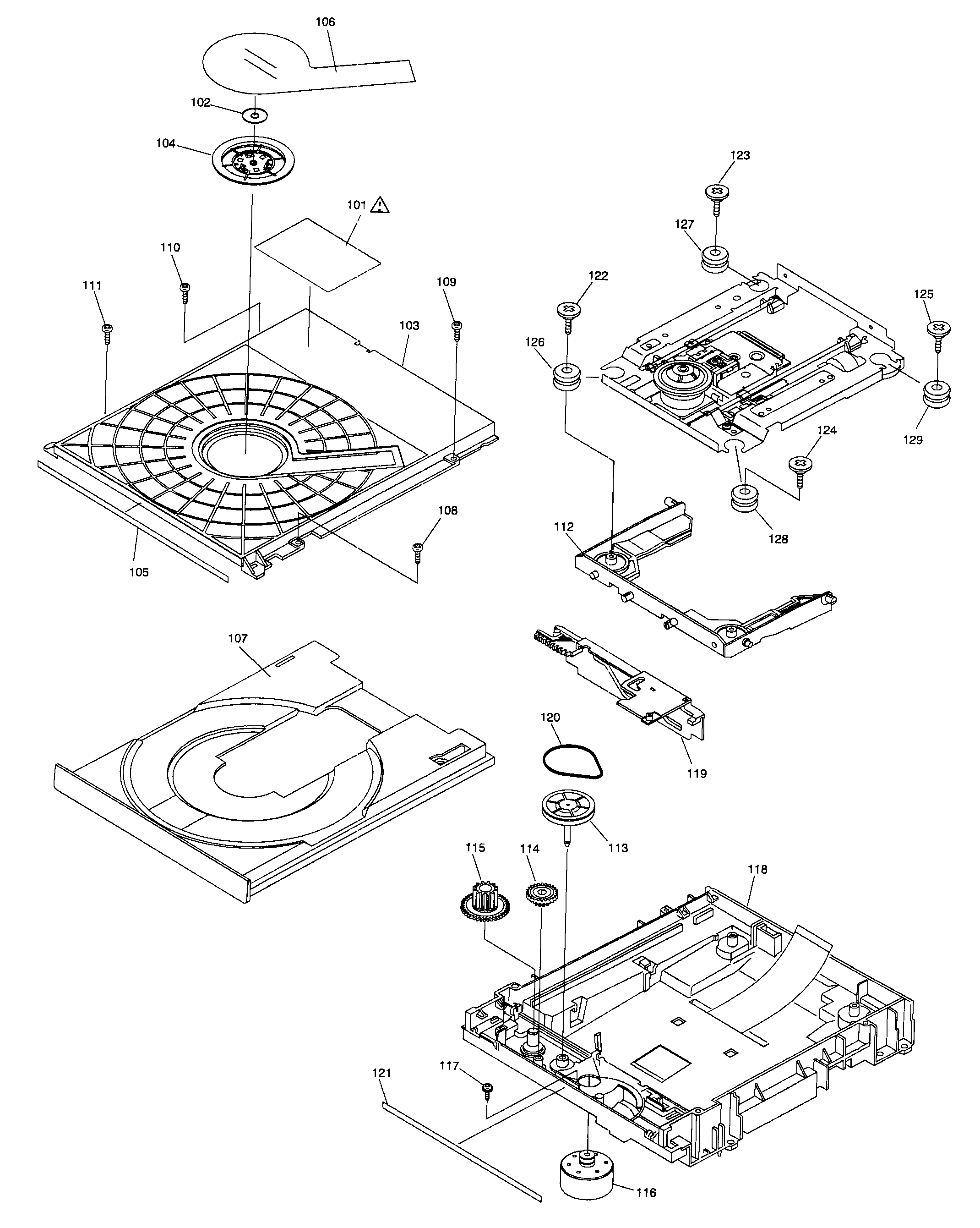 Dvd mechanism