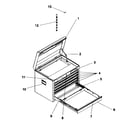 Craftsman 706596184 tool chest diagram