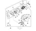 Speed Queen SSEB17LJ motor assy diagram