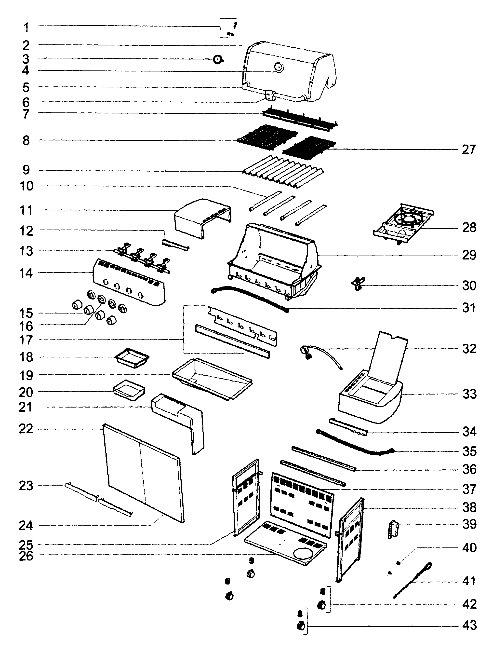 Grill parts