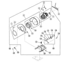 Speed Queen SDG809LF motor assy diagram