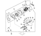 Speed Queen SSET07QF motor assy diagram