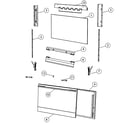 Fisher & Paykel OB30SDEPX1-88492A door outer diagram